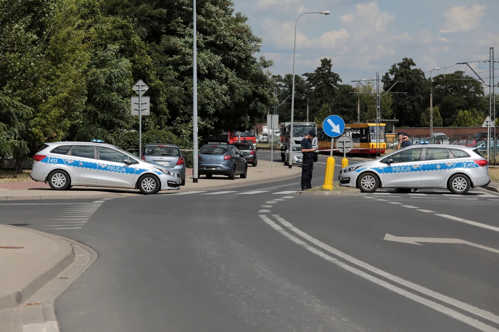 Akcja policji na warszawskim Bródnie Akcja policji na warszawskim Bródnie