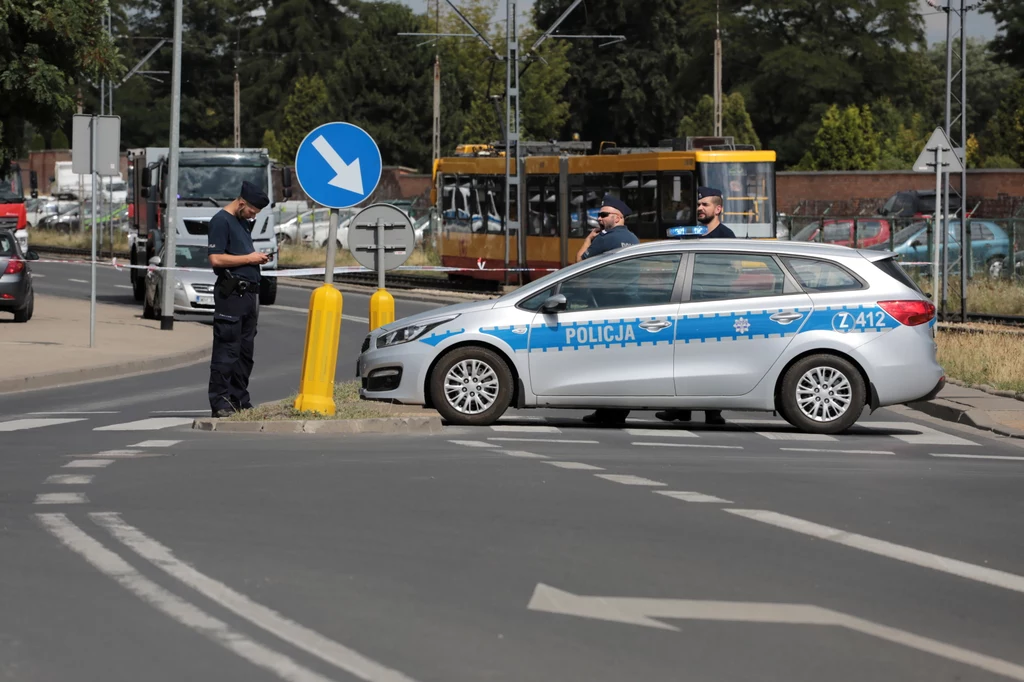 Akcja policji na warszawskim Bródnie Akcja policji na warszawskim Bródnie