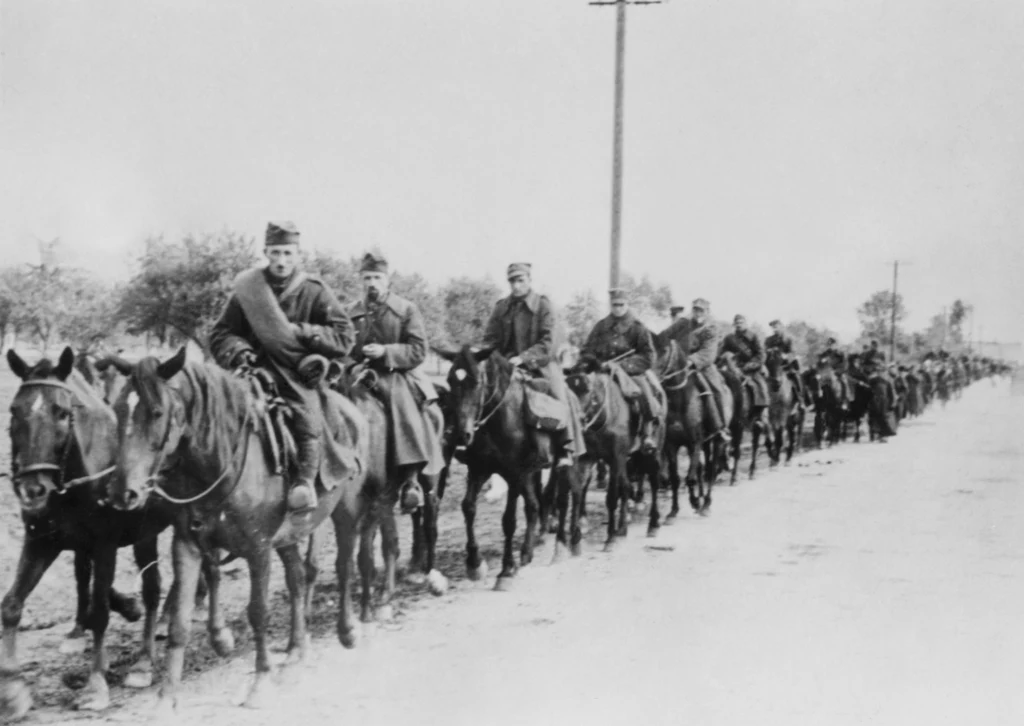 Kawalerię polska po kapitulacji w październiku 1939 roku 