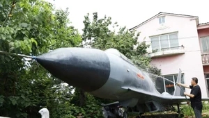 Myśliwiec J-15 w ogródku. Emeryt spełnił marzenie