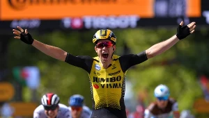 Wout van Aert na mecie