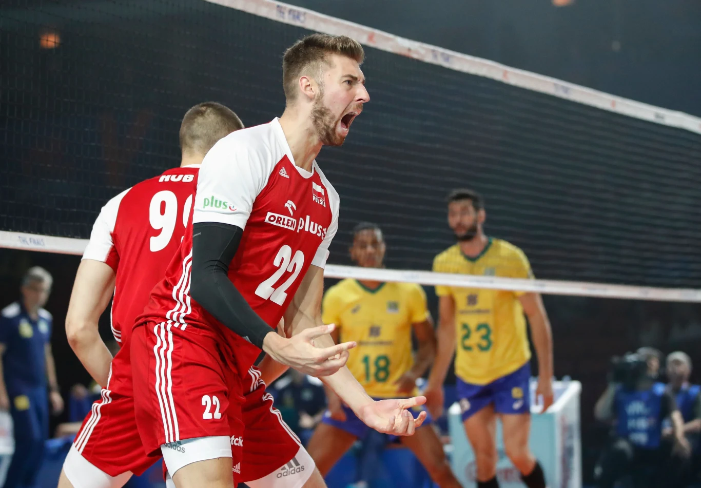 Bartosz Bednorz w meczu z Brazylią