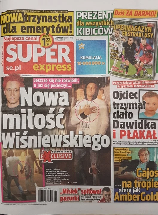 O Michale Wiśniewskim pisze "Super Express" O Michale Wiśniewskim pisze "Super Express"