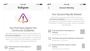 Instagram poinformuje przed… zbanowaniem