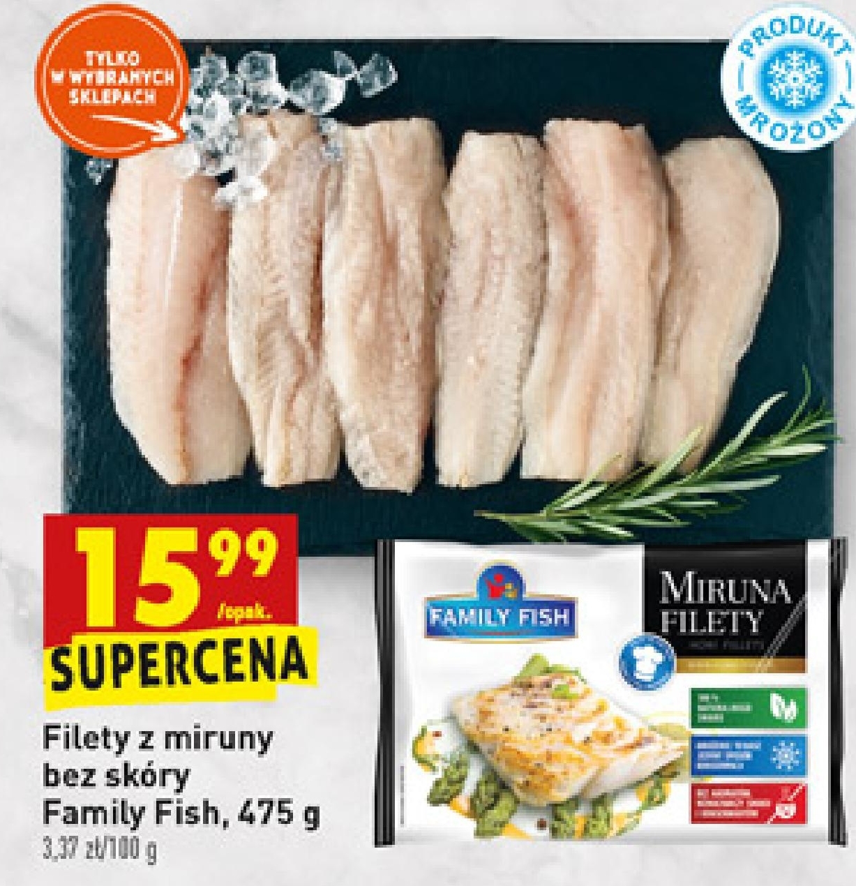 Archiwum Filety z miruny bez skóry, Family Fish Biedronka 18. 07