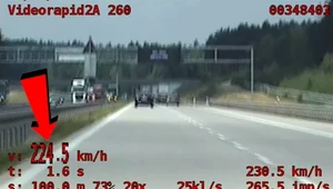 Pędził 224 km/h na A4. Złapała go grupa SPEED