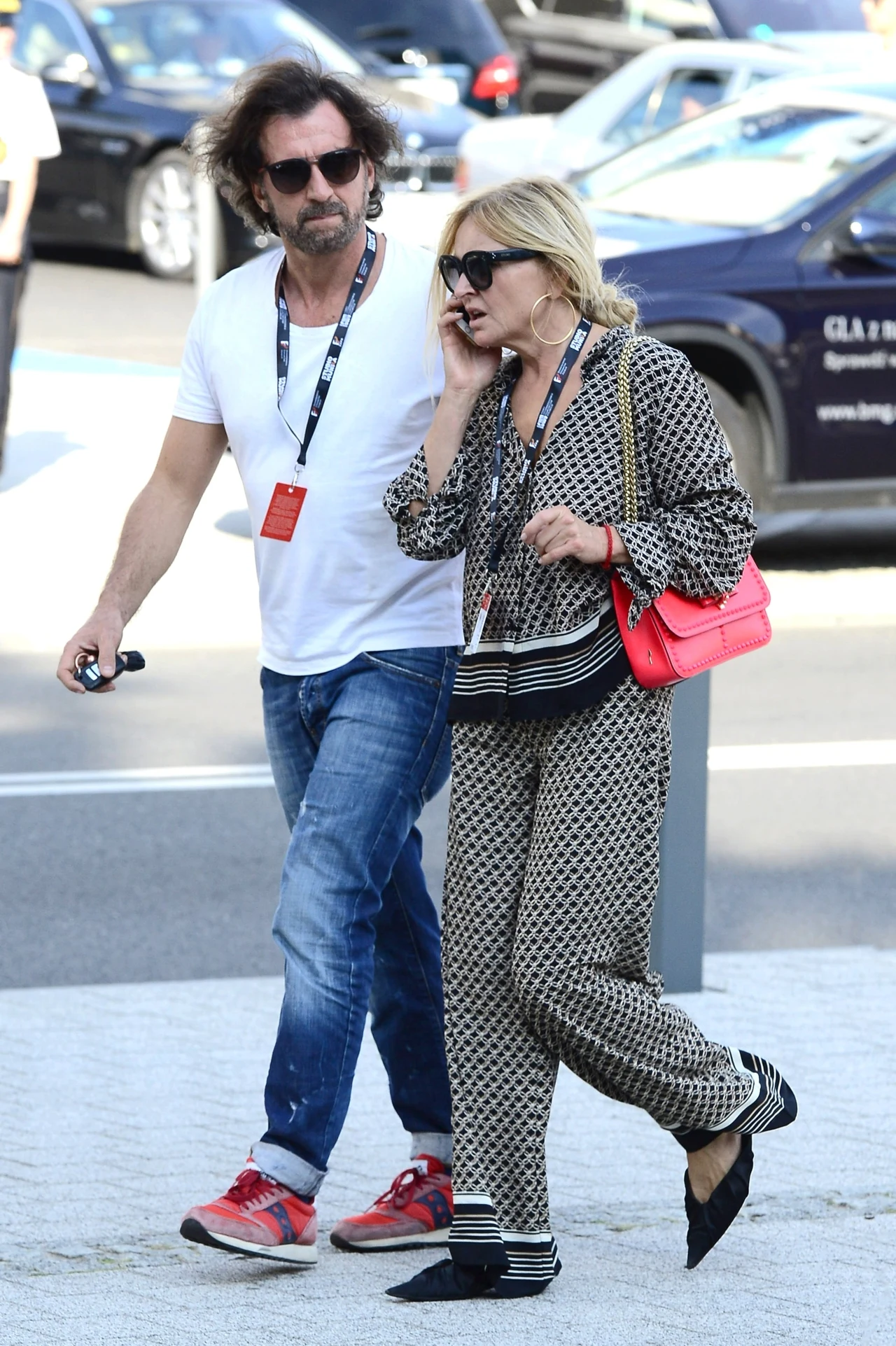 Monika Olejnik z partnerem