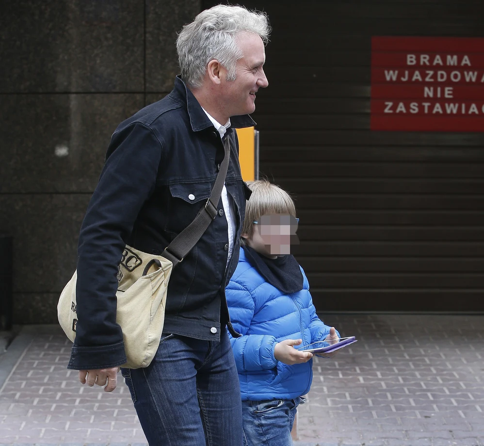 Jarosław Kret z synem Jarosław Kret z synem