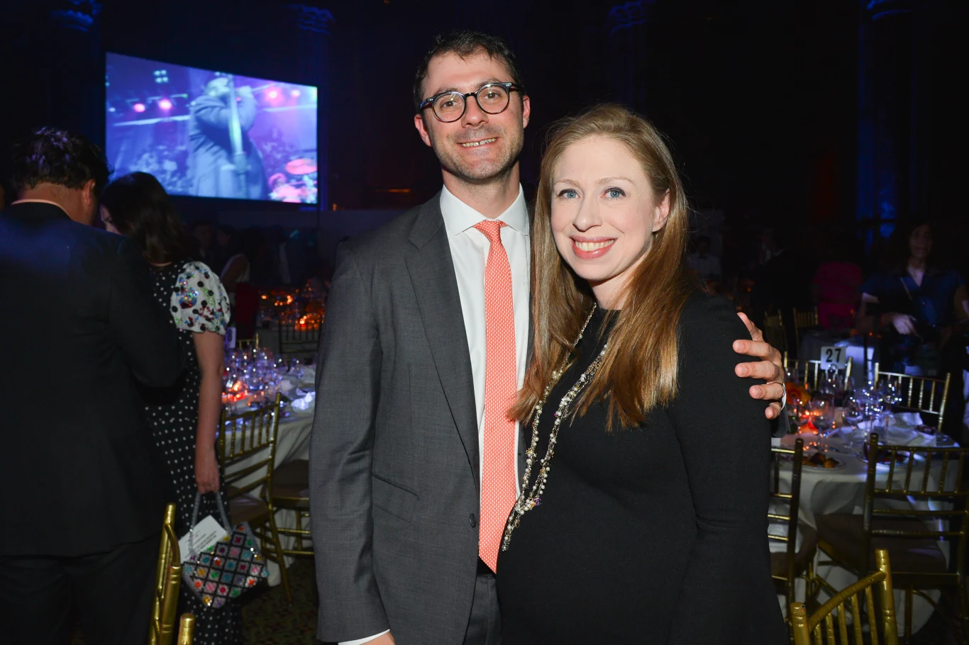 Chelsea Clinton z mężem