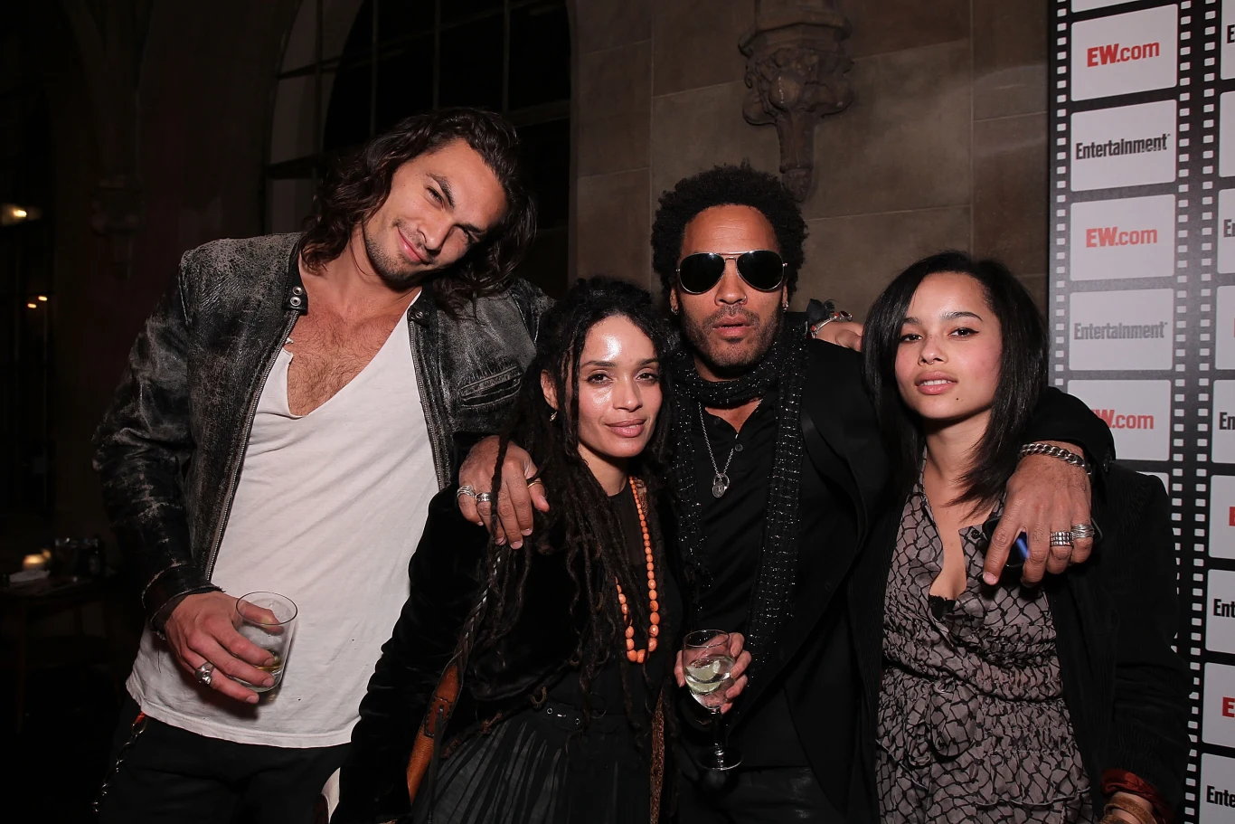 Jason Momoa, Lisa Bonet, Leny Kravitz i Zoe Kravitz Jason Momoa, Lisa Bonet, Leny Kravitz i Zoe Kravitz