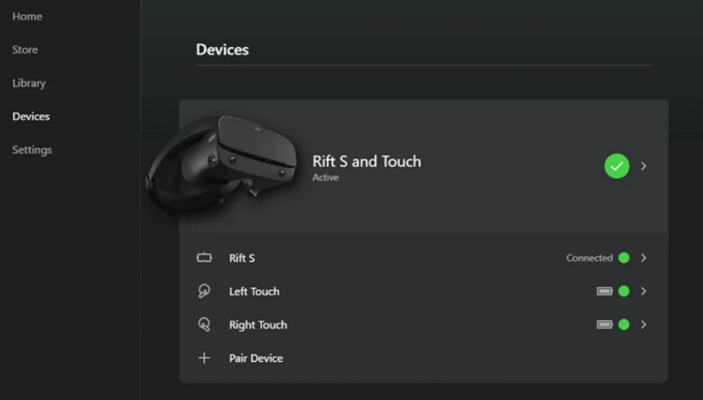 Aplikacja Oculus Aplikacja Oculus