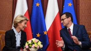 Szefowa KE Ursula von der Leyen i premier Mateusz Morawiecki
