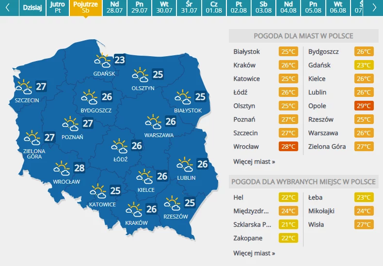 Sobota, 27 lipca 2019 roku Sobota, 27 lipca 2019 roku