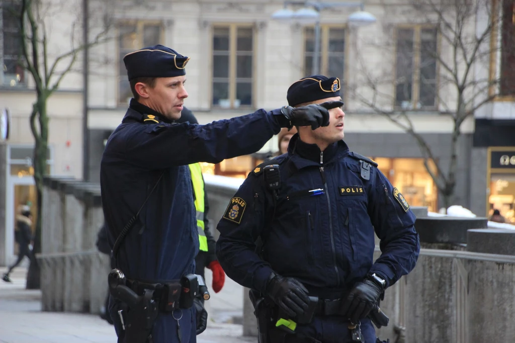 Szwedzcy policjanci, zdj. ilustracyjne Szwedzcy policjanci, zdj. ilustracyjne