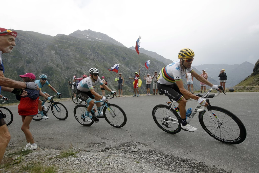 Alejandro Valverde (z prawej) i Aleksiej Łucenko Alejandro Valverde (z prawej) i Aleksiej Łucenko