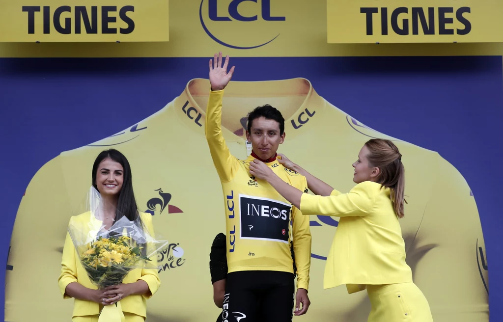 Egan Bernal już w żółtej koszulce lidera Egan Bernal już w żółtej koszulce lidera