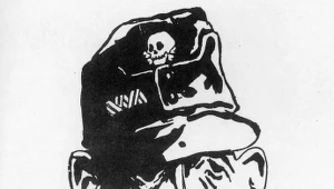 Komunistyczna karykatura generała Tadeusza Bora-Komorowskiego