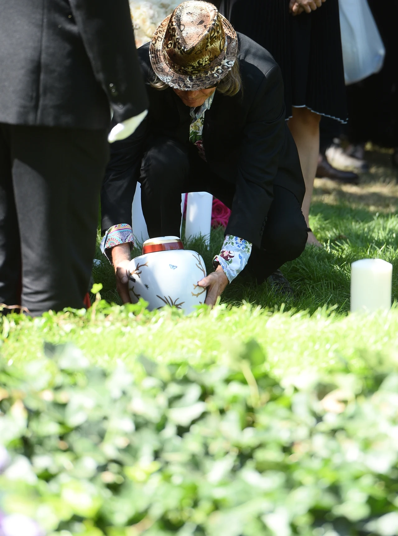 Kamil Sipowicz na pogrzebie Kory Kamil Sipowicz na pogrzebie Kory