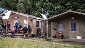 Na planie serialu "Żmijowisko" / Canal+