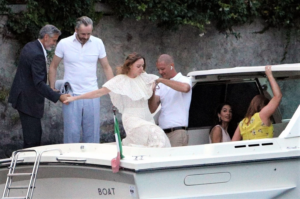 Stella McCartney z mężem, George Clooney Stella McCartney z mężem, George Clooney