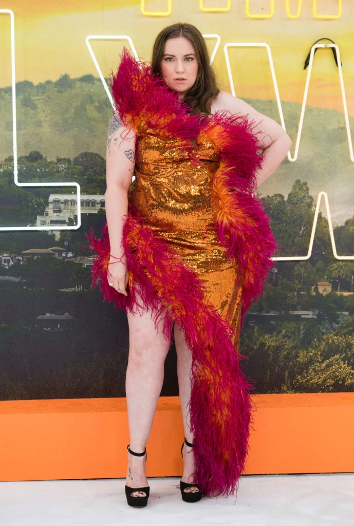 Lena Dunham na premierze filmu "Once upon a time in Hollywood" w Londynie Lena Dunham na premierze filmu "Once upon a time in Hollywood" w Londynie
