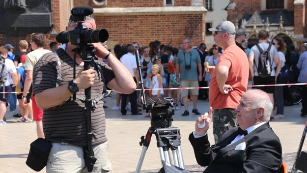 Sceny kręcone do filmu  „Mayday" w Krakowie 