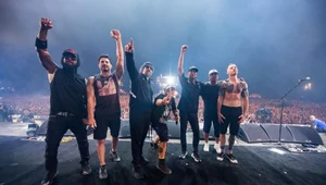 Prophets Of Rage i Jurek Owsiak (w środku) na Dużej Scenie Pol'and'Rock Festival 2019