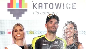 Zwycięzca 2. etapu 76. Tour de Pologne UCI World Tour, z Tarnowskich Gór do Katowic - Słoweniec Luka Mezgec