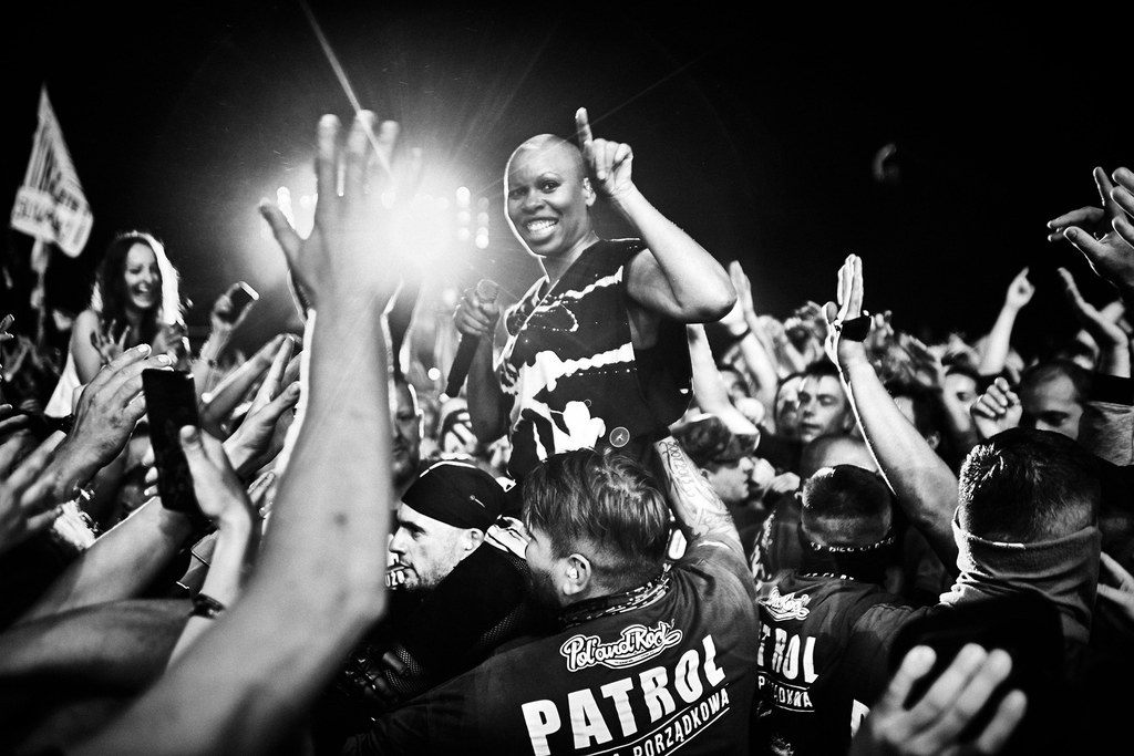 Niesamowita Skin (Skunk Anansie) wśród publiczności Pol'and'Rock Festival 2019