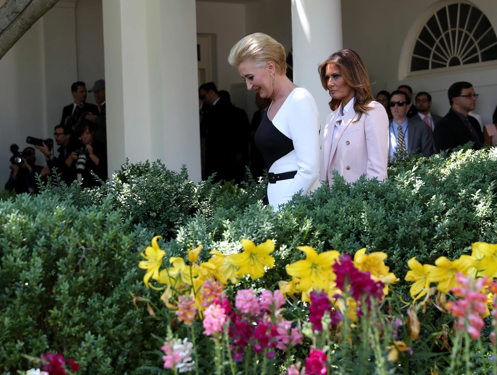 Agata Kornhauser-Duda i Melania Trump Agata Kornhauser-Duda i Melania Trump