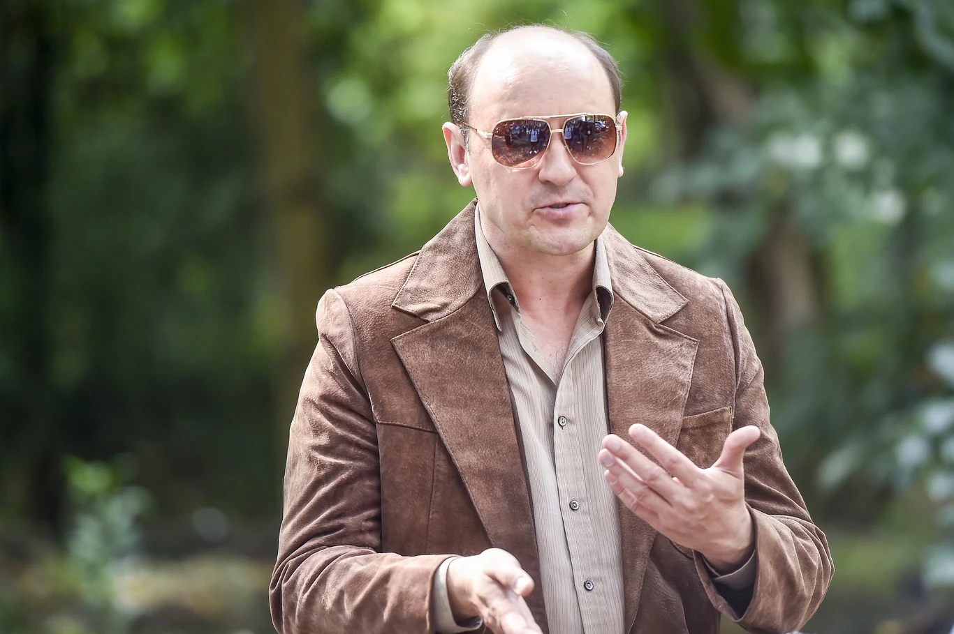 Adam Woronowicz na planie filmu "Jak zostałem gangsterem. Historia prawdziwa" Adam Woronowicz na planie filmu "Jak zostałem gangsterem. Historia prawdziwa".