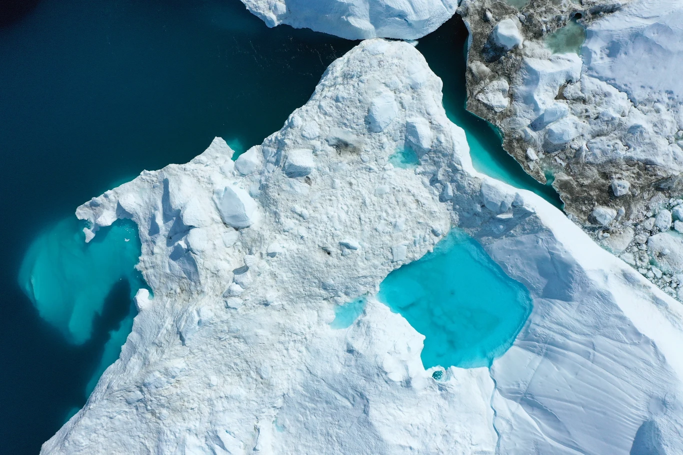 Topniejące lodowce na Grenlandii Topniejące lodowce na Grenlandii