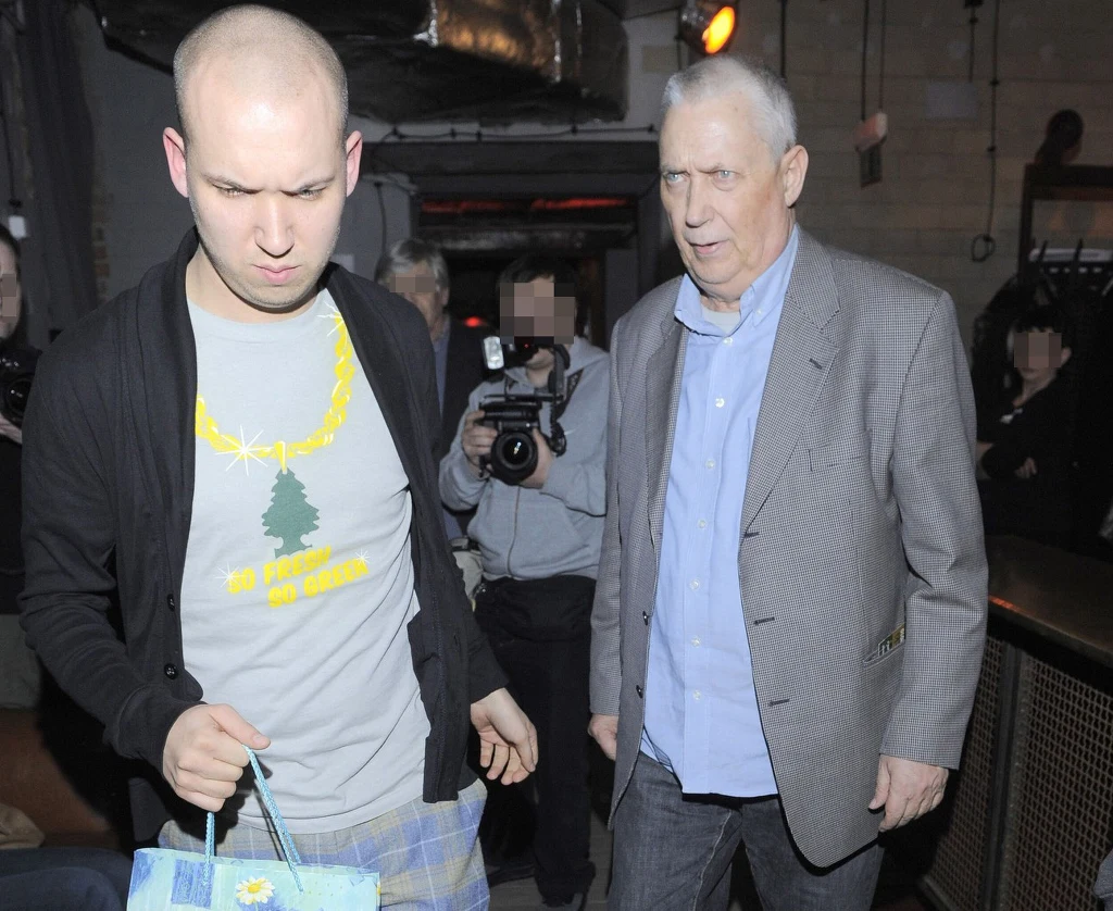 Jan Młynarski z ojcem Jan Młynarski z ojcem