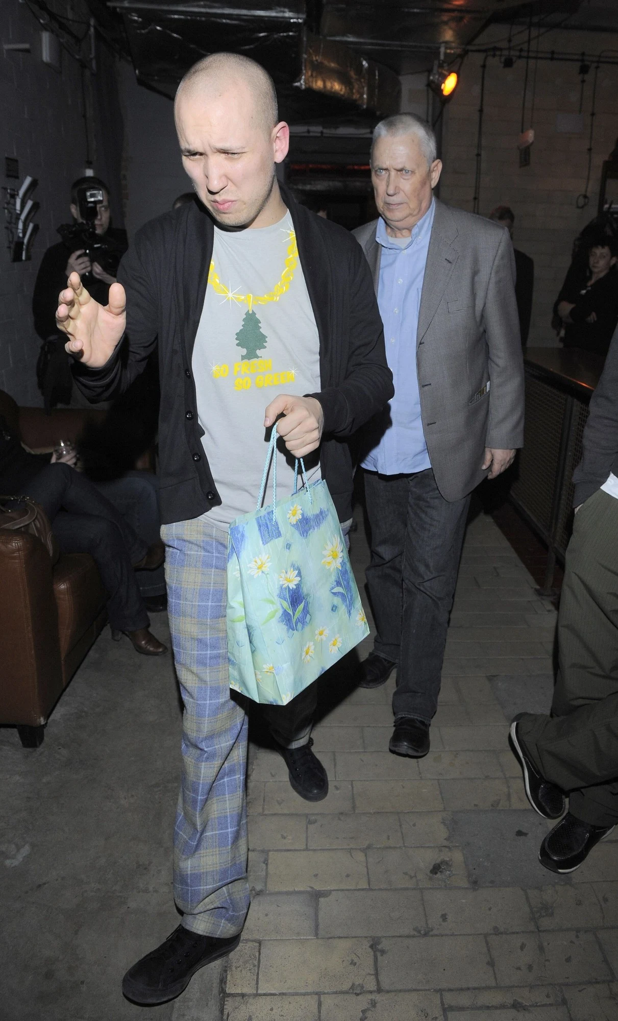 Jan Młynarski z ojcem  Jan Młynarski z ojcem