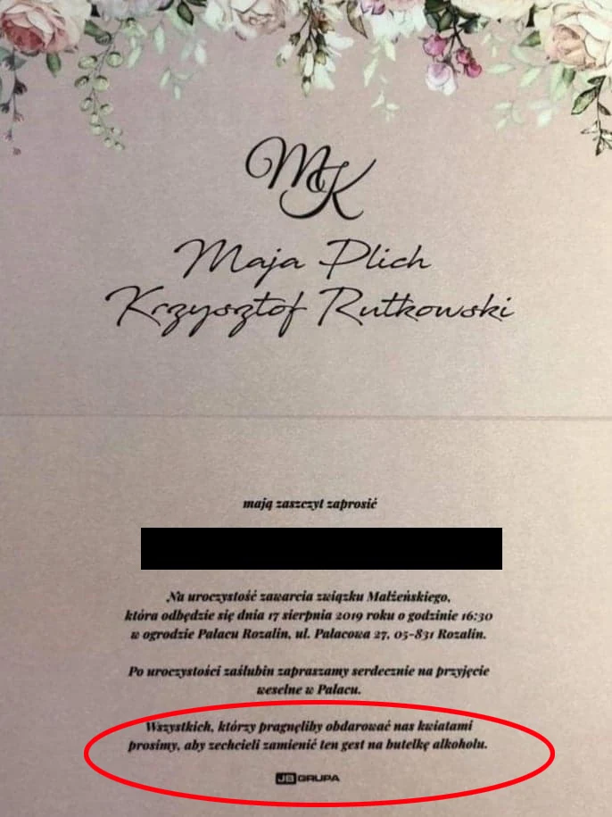 Ślub Mai Plich i Krzysztofa Rutkowskiego 17 sierpnia Ślub Mai Plich i Krzysztofa Rutkowskiego 17 sierpnia