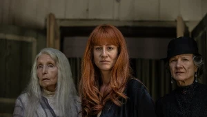 Maja Ostaszewska (w środku) na planie "Magnezji"