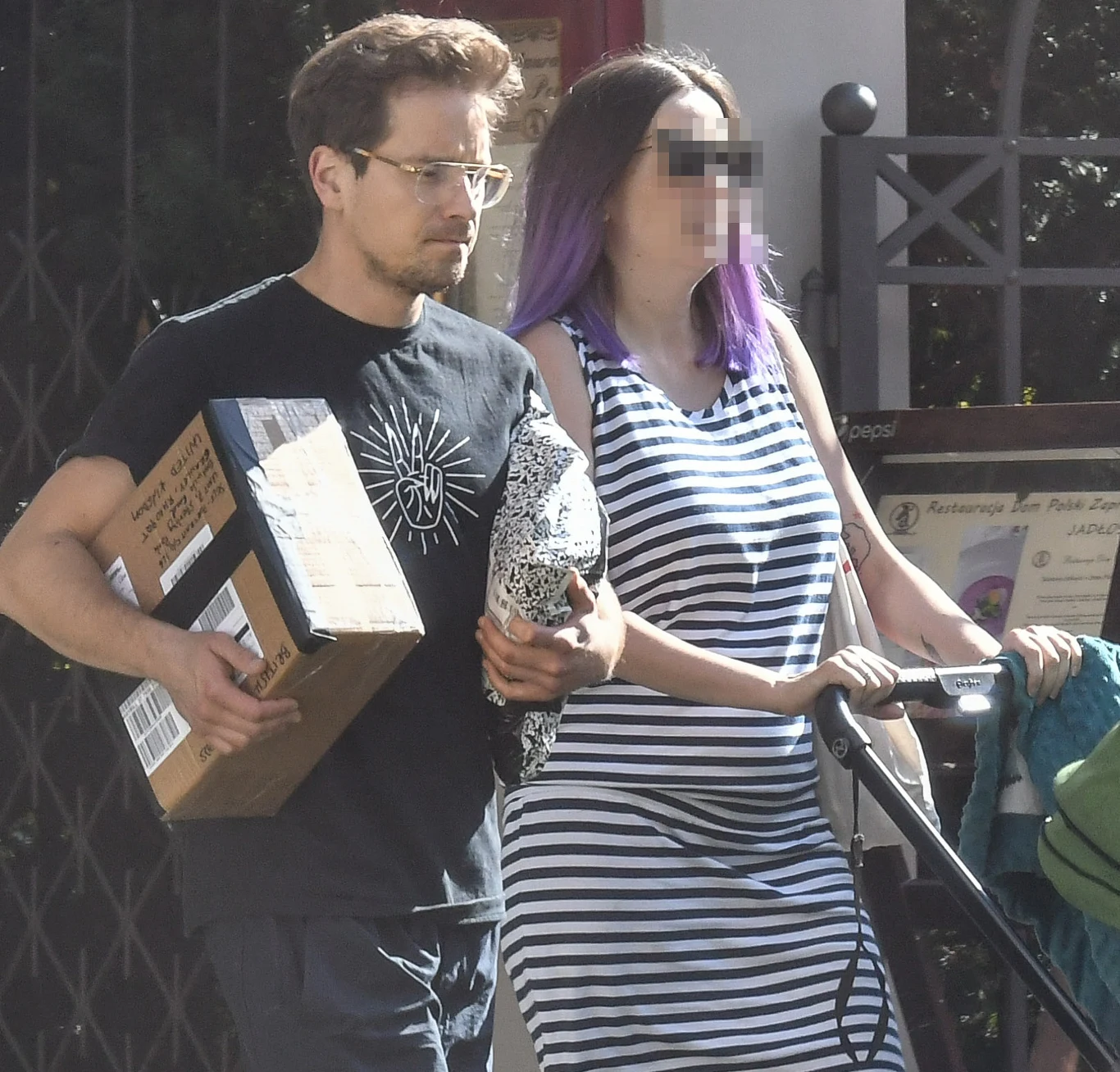 Krzysztof Zalewski z synem i partnerką Krzysztof Zalewski z synem i partnerką