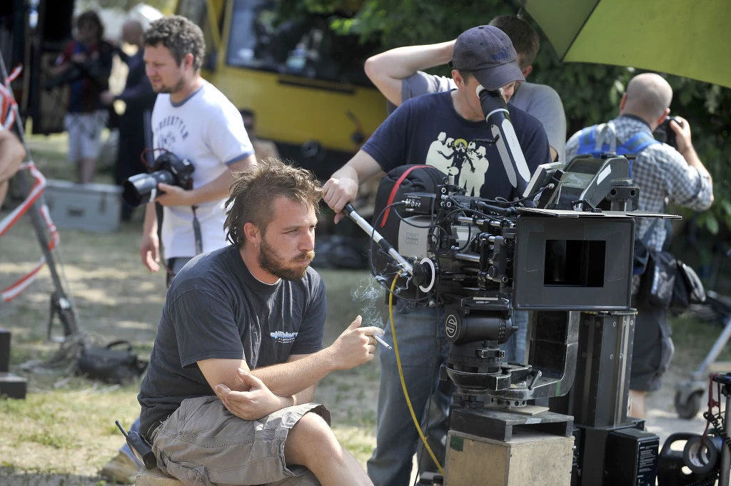 Xawery Żuławski przy pracy Xawery Żuławski przy pracy