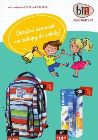 Gazetka promocyjna bi1, ważna od 21.08.2019 do 07.09.2019.
