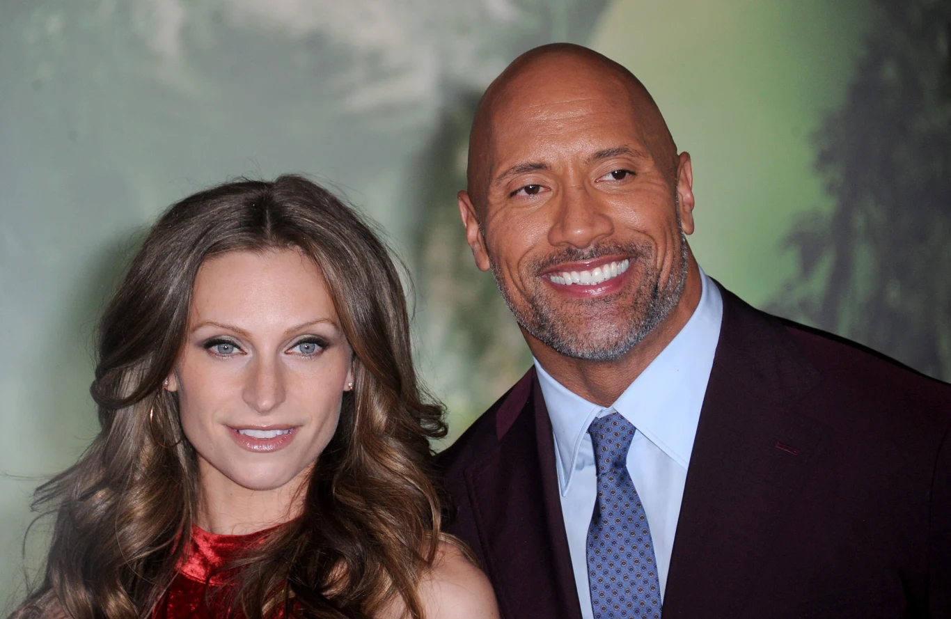 Dwayne Johnson z żoną, Lauren Hashian Dwayne Johnson z żoną, Lauren Hashian