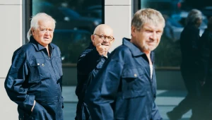 Marian Dziędziel, Adam Ferency i Lech Dyblik w filmie "Na bank się uda"