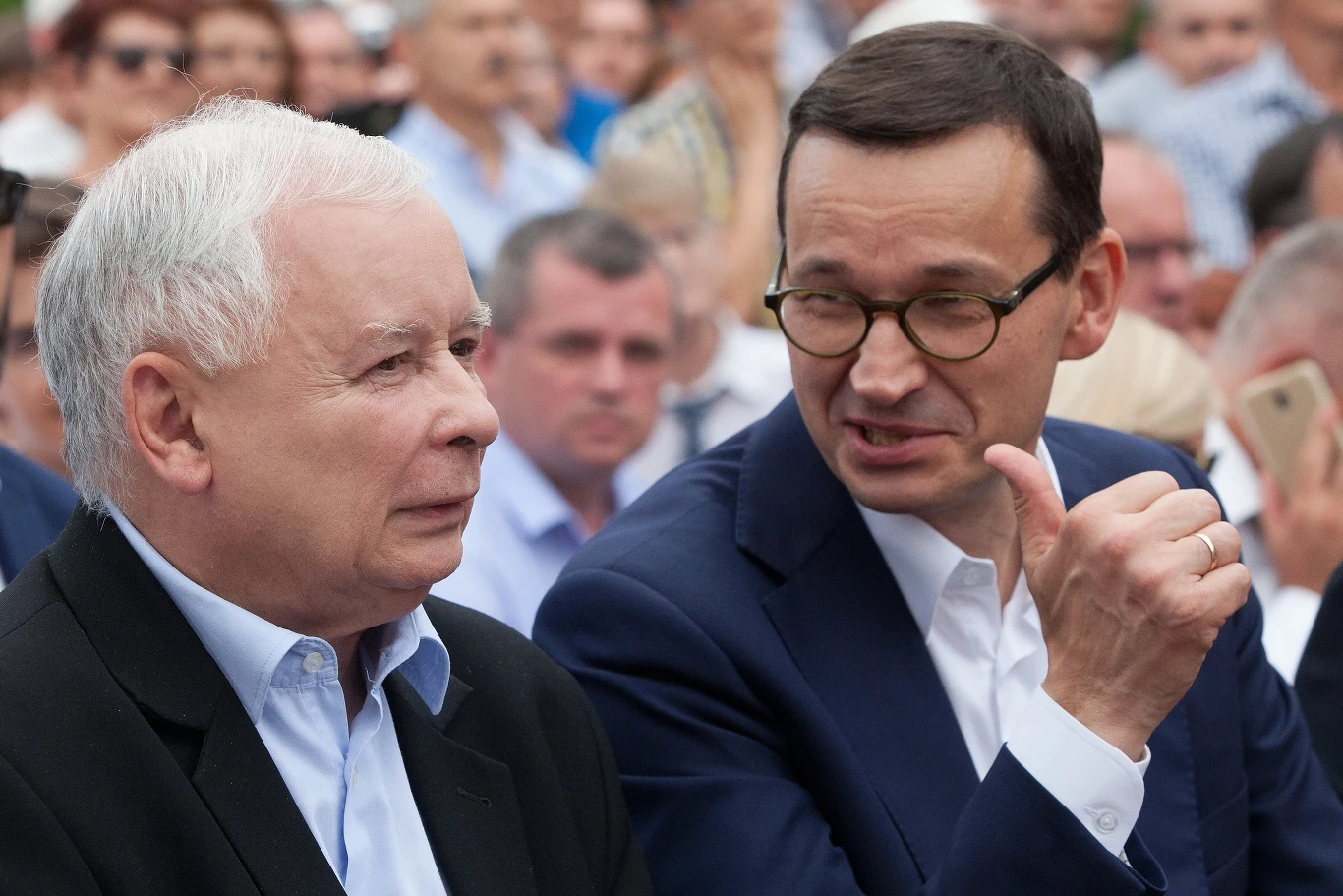 Jarosław Kaczyński i Mateusz Morawiecki