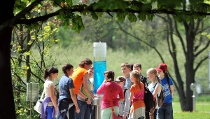 Ogród doświadczeń im. Stanisława Lema w Krakowie cieszy się dużym zainteresowaniem najmłodszych