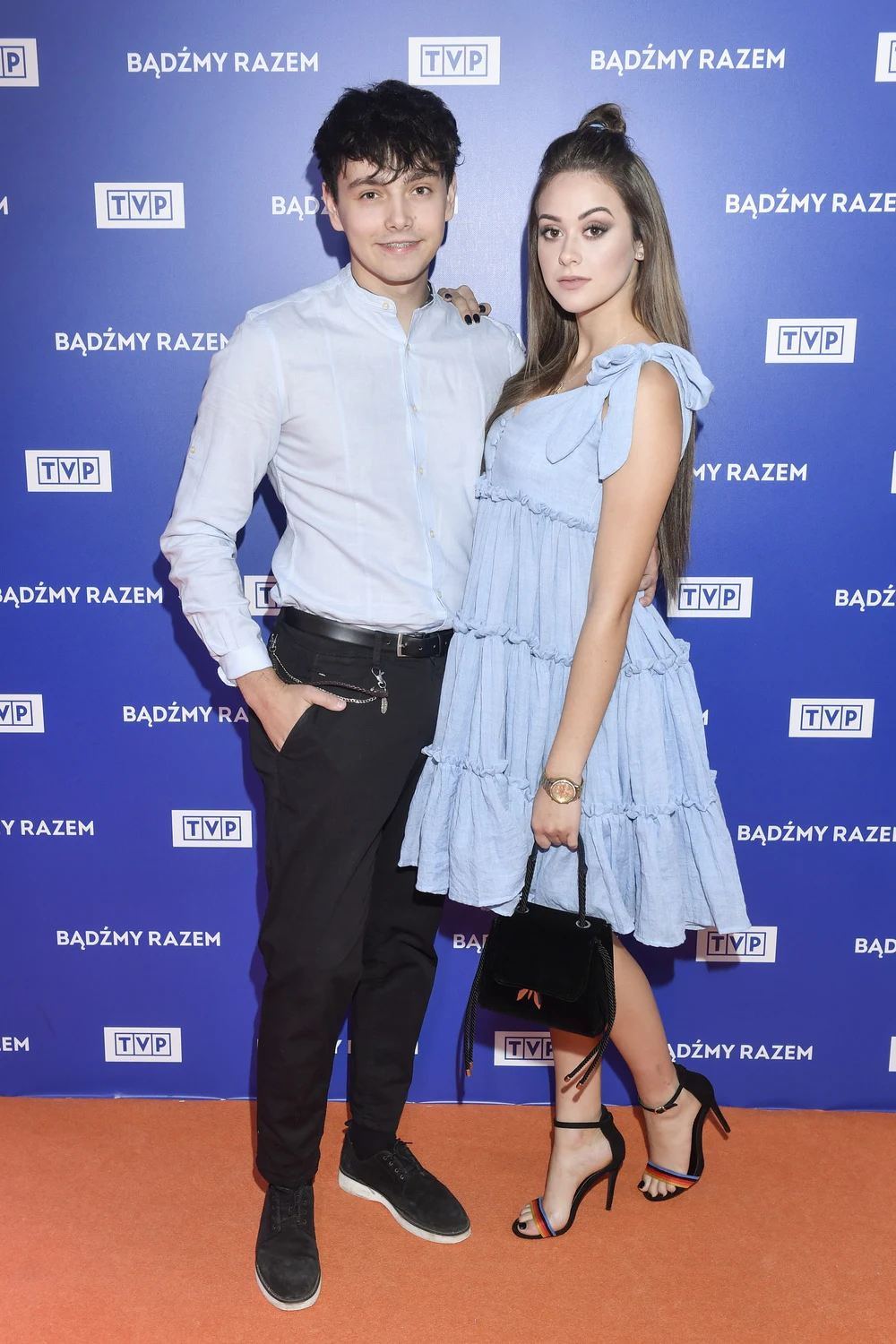 Sylwia Przybysz i Jan Dąbrowski na jesiennej ramówce TVP 2019 Sylwia Przybysz i Jan Dąbrowski na jesiennej ramówce TVP 2019