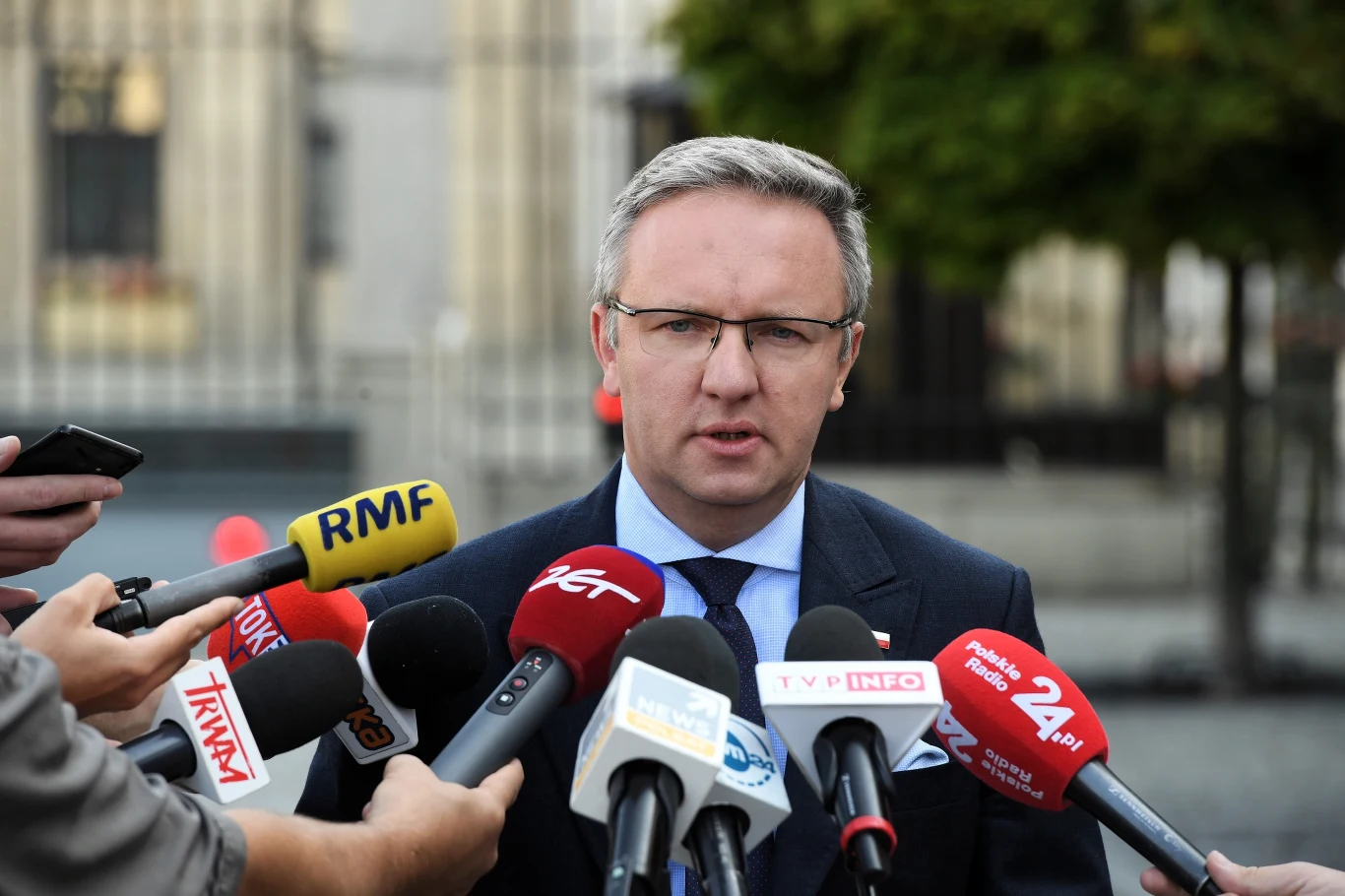 Krzysztof Szczerski podczas brefingu prasowego mówił o obchodach 1 września Krzysztof Szczerski podczas brefingu prasowego mówił o obchodach 1 września