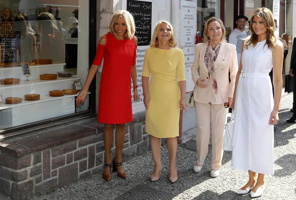 Brigitte Macron, Małgorzata Tusk, Cecilia Morel, Melania Trump, fot. Regis Duvignau Brigitte Macron, Małgorzata Tusk, Cecilia Morel, Melania Trump, fot. Regis Duvignau