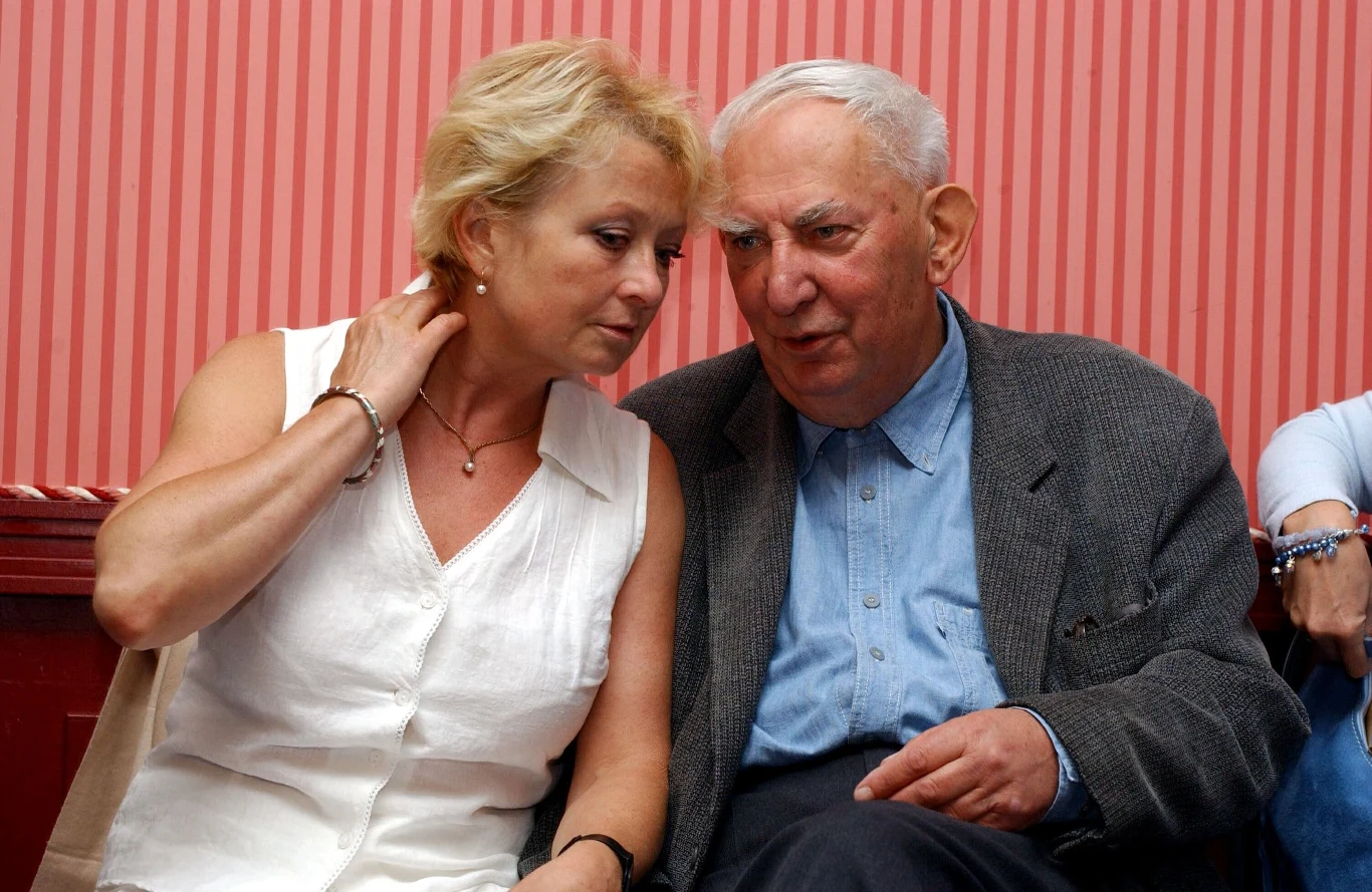 Magda Zawadzka i Gustaw Holoubek