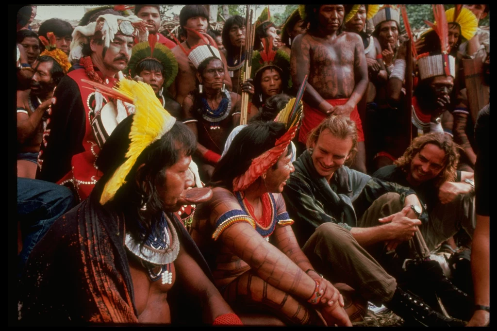 Sting od lat wspiera Indian Kayapo zamieszkujących Amazonię