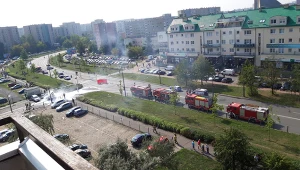 Miejsce, gdzie doszło do eksplozji. Zdjęcie pochodzi z Gorącej Linii RMF FM