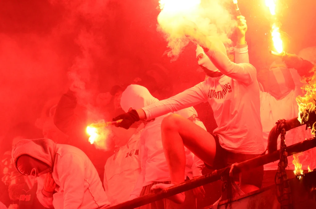 Oprawa na meczu Lecha z Legią Oprawa na meczu Lecha z Legią